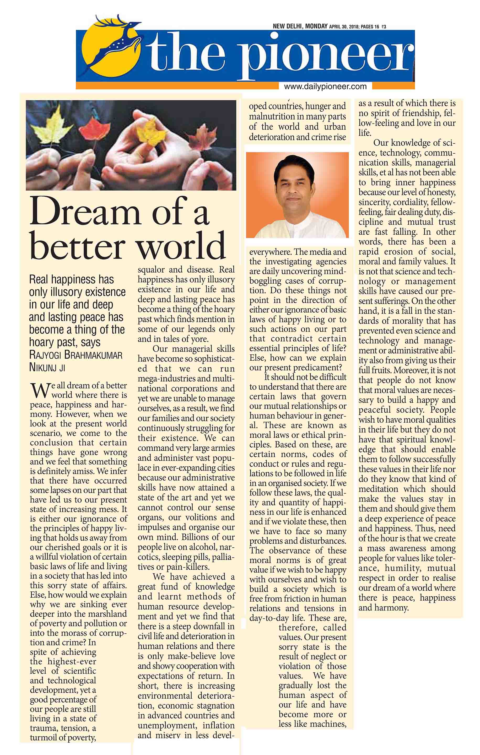 Dream of a better world
